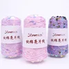 100g 3mm+6mm Sequin Pure Cotton Yarn, Hand Woven DIY Fashion Clothes and Accessories Crochet Thread, Birthday Gift Knitting Yarn 4