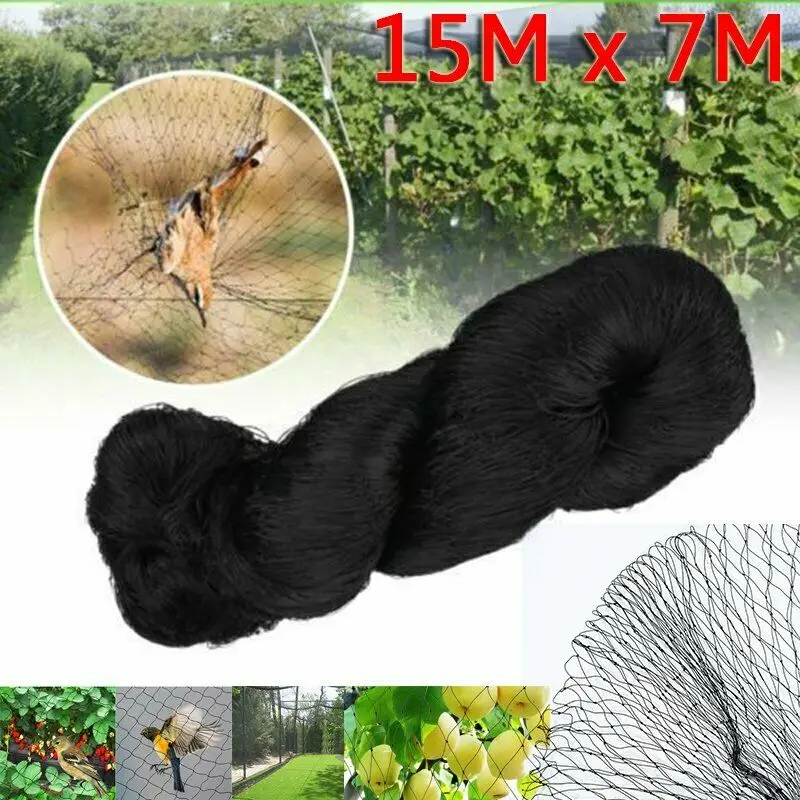 

15m*7m Garden Plant Trellis Netting Heavy-Duty Nylon Plant Support Vine Climbing Hydroponics Garden Anti Bird Net Accessories