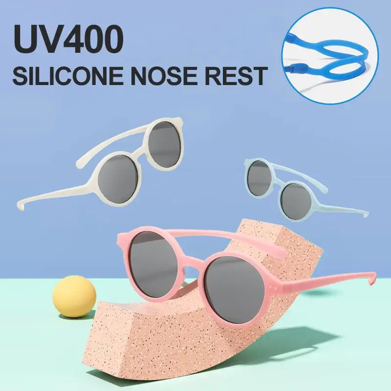 0-4-year-old Kids Sunscreen Travel Sunglasses Silicone Polarized UV Resistant