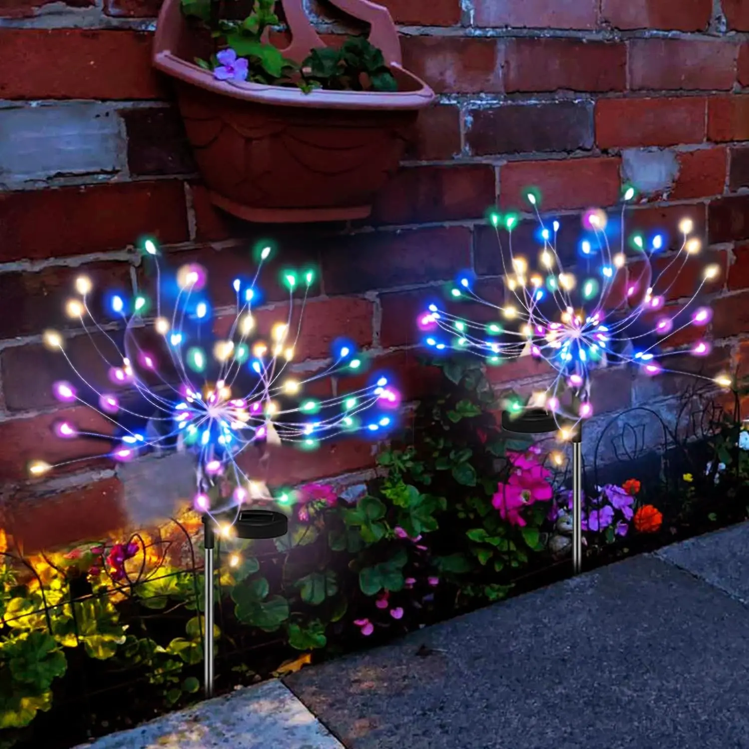 Description Picture 2 of itemSolar LED Firework Fairy Lights Outdoor Garden Decoration Lawn Pathway Lights For Patio Yard Party Christmas Wedding Decor
