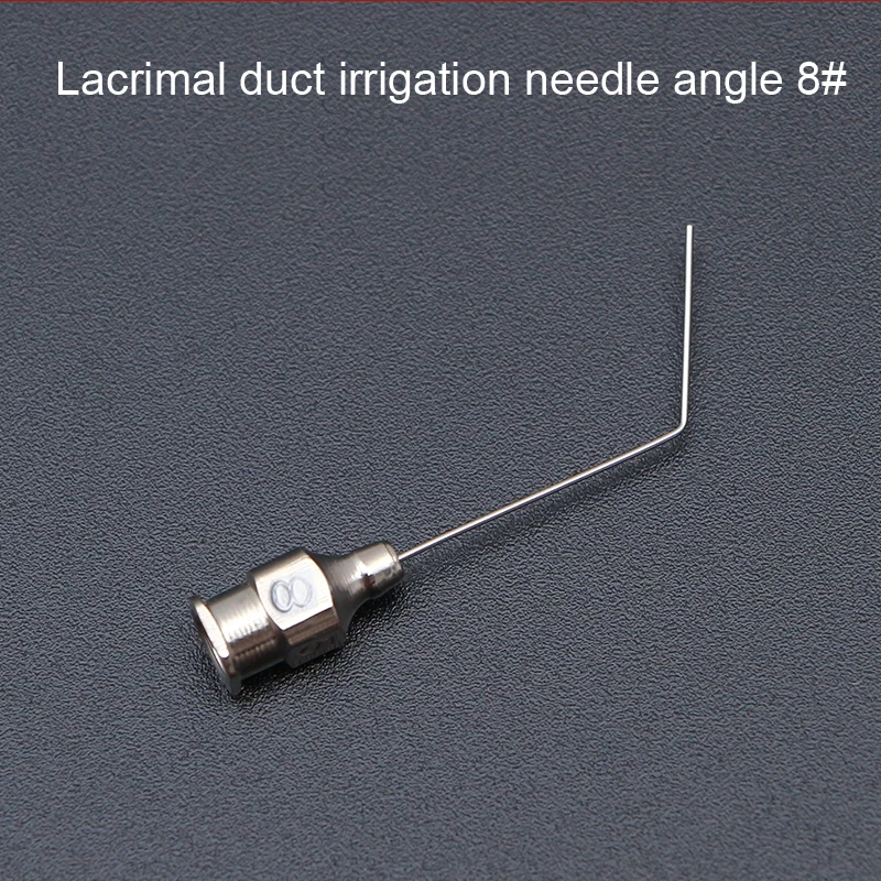Ophthalmic instruments stainless steel lacrimal duct irrigation needle arc angle straight dental surgery irrigation needle ophthalmic surgical instruments pet grooming smock disposable injection pen needle microsurgery suture needle