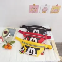 Disney children fashion waist bag boy girl cute cartoon kindergarten shoulder bag coin purse wild princess chest bag mickey bag 3