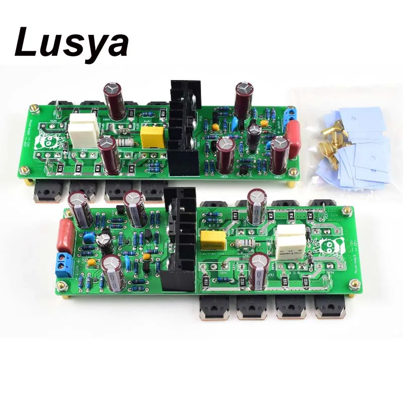 

2pcs 250W+250W L20.5 2 Channels Audio Power Amplifier Board HIEND Ultra-low Distortion KEC KTB817 KT DIY KIT Finished Board