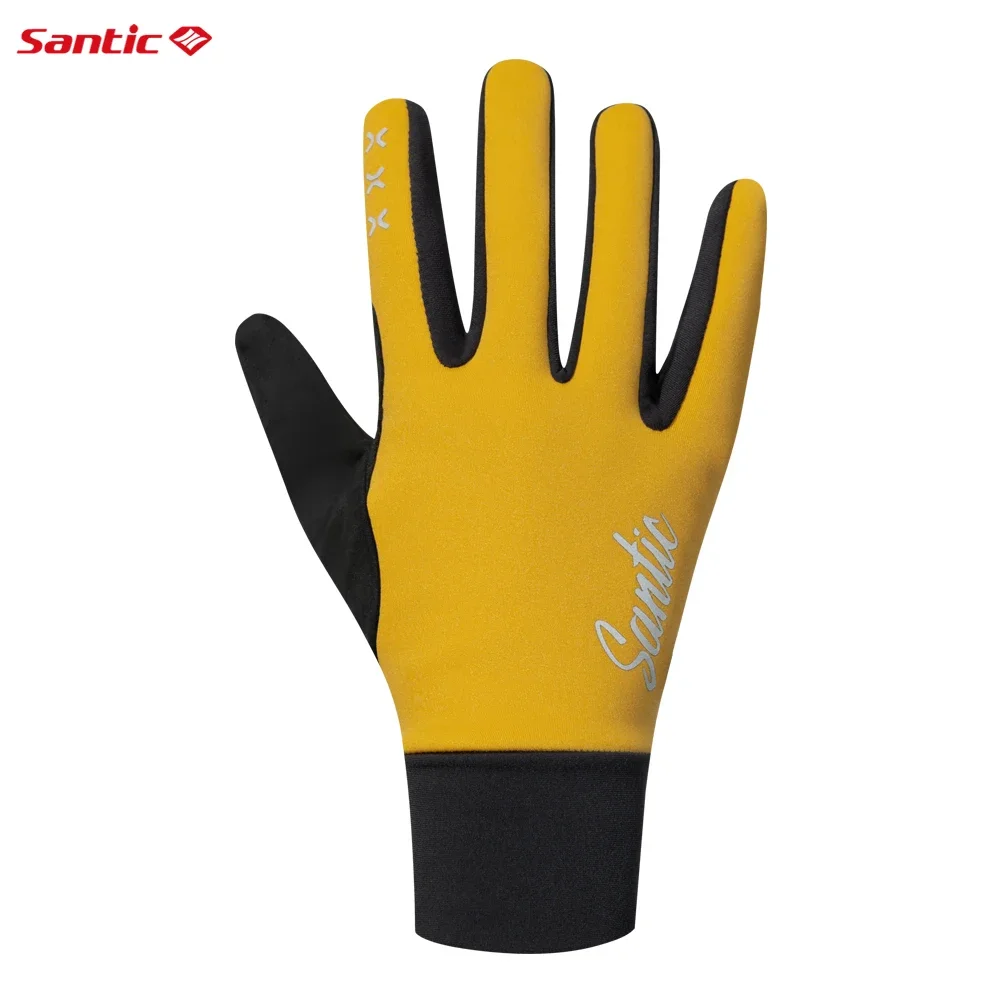 Bicycle Gloves Windproof Winter Warm Touch Screen Anti-slip Santic WZ24P206