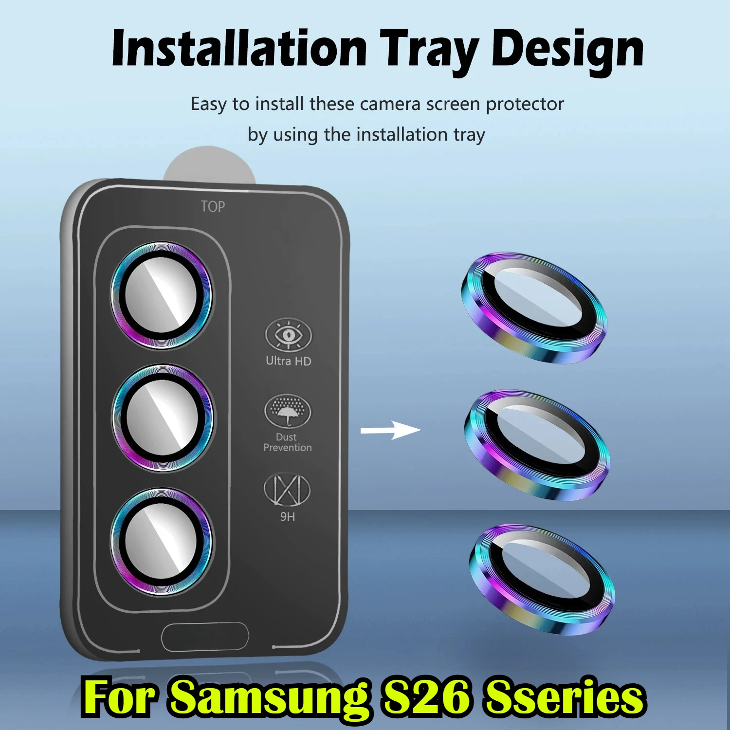 Premium Scratch-Resistant Camera Lens Protector with HD Tempered Glass and Metal Cap