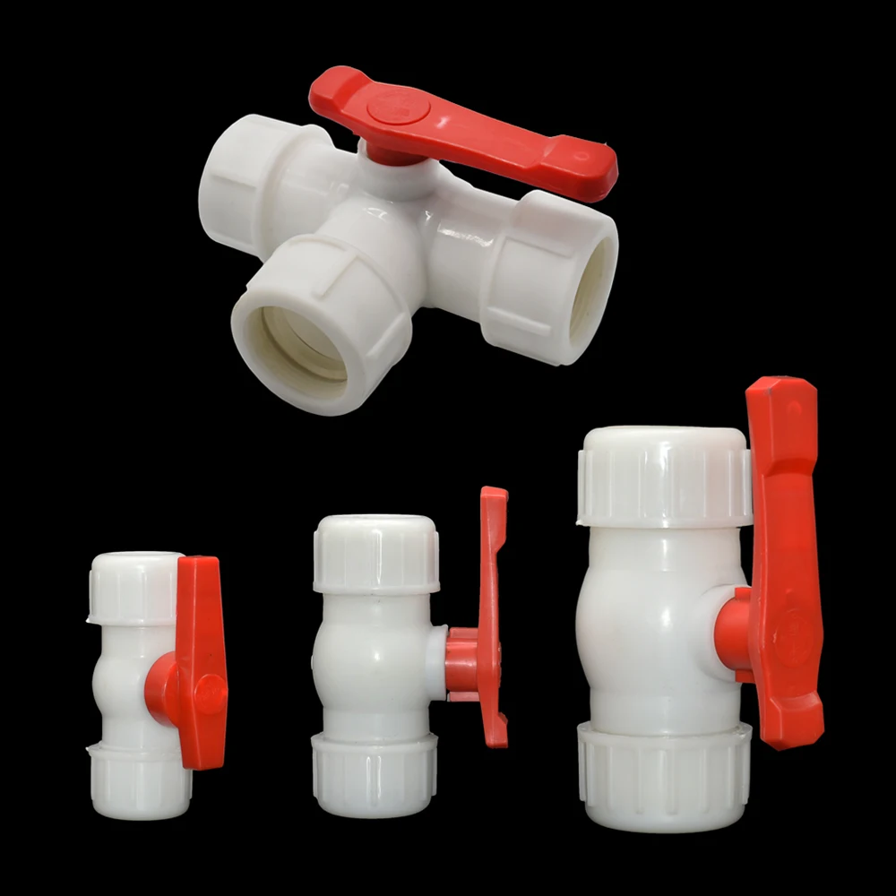 20/25/32/40/50/63mm PE Tube Tap Water Splitter Tee Straight Coupler Plastic Valve Quick Connector Irrigation Plumbing Fittins