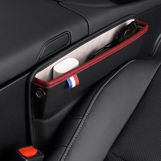 Car Seat Crevice Storage Box PU Leather Car Organizer Auto Console Side Seat  gap filler Car Interior accessories - AliExpress