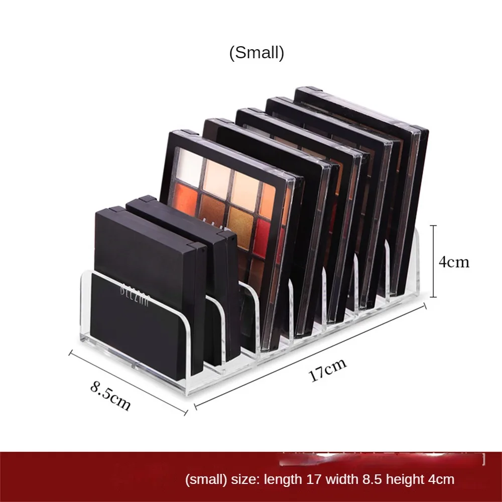 Acrylic Compact Eyeshadow Palette Organizer Display Tray Storage Box Cosmetics Makeup Rack Holder Drawer Organizer 7 Grid 4