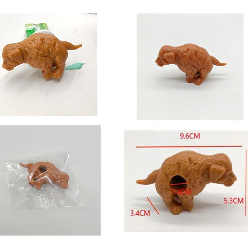 Funny Dog Pooping Toothpaste Squeezers Cartoon Toothpaste Cap Squeezer Novelty Gift For Kids Adult Portable Bathroom Accessories 6
