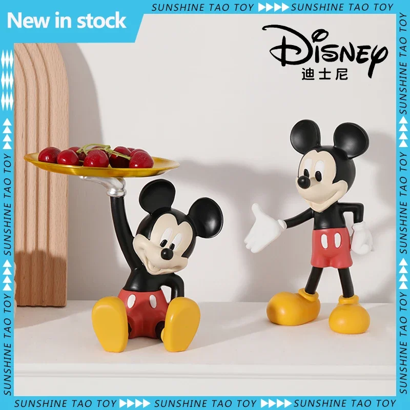 

Disney Kawaii Cartoon Mickey Mouse Tray Ornaments Figure Home Soft Living Room Bedroom Tv Cabinet Cute Decorations Present Gifts