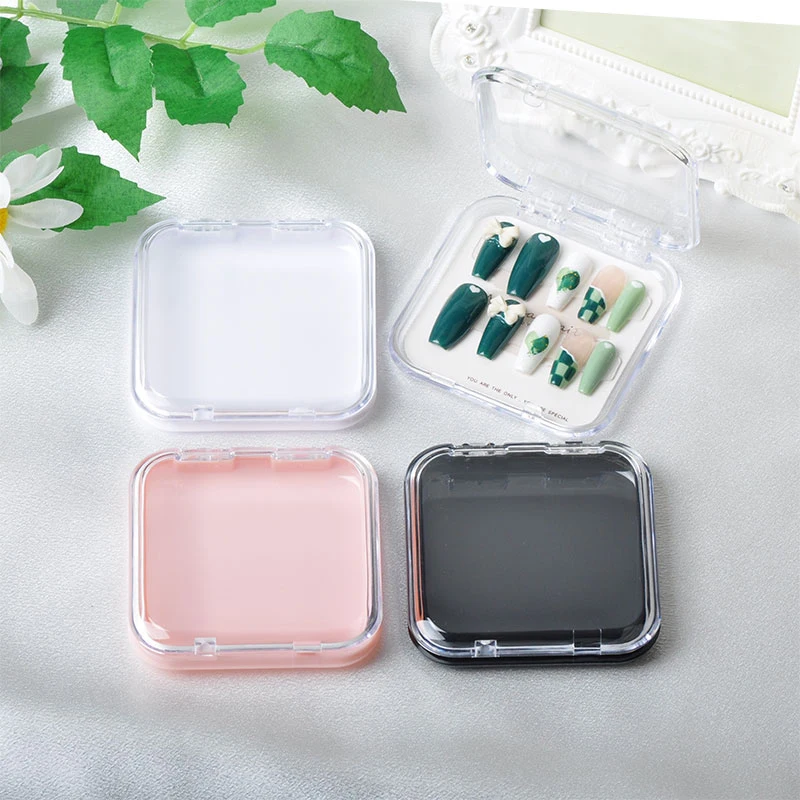 

Органайзер для дизайна ногтей, прозрачная пластиковая упаковочная коробка, коробка для увеличения ногтей, хранение ювелирных изделий, ожерелий, подарочная коробка