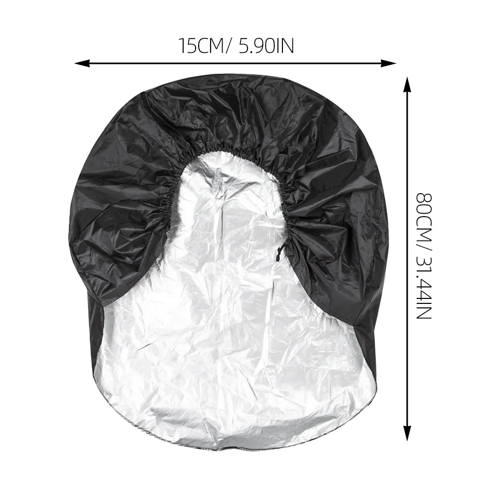 4 Pcs Camper Tire Covers Protective Case Sun Tire Travel 190t Polyester Taffeta Spare for Rv Trailer