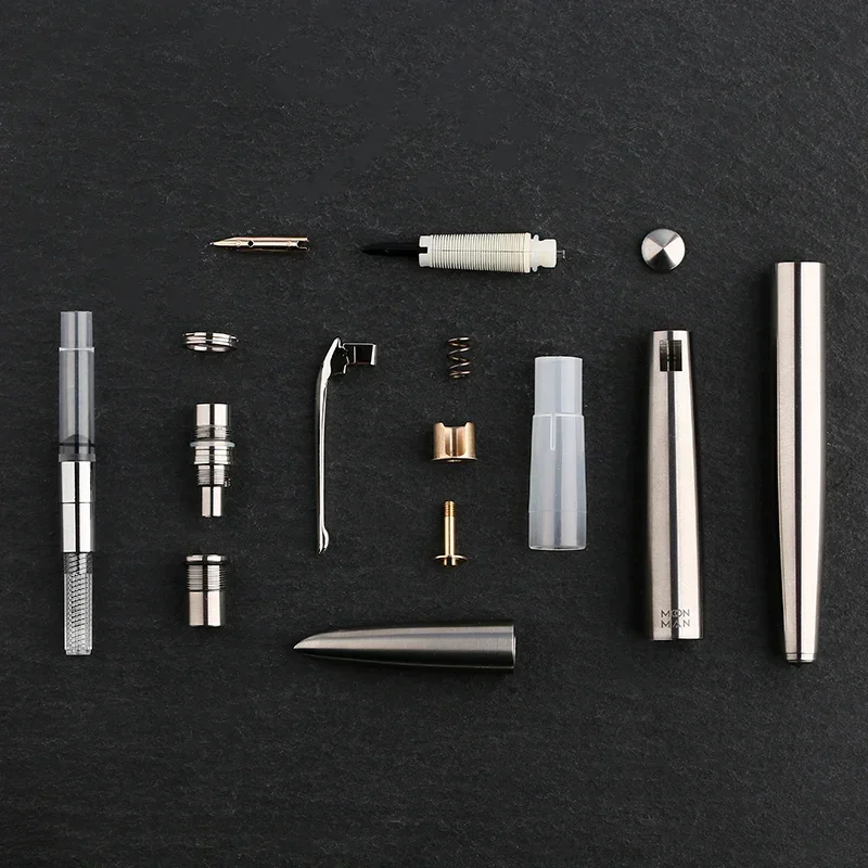 Majohn Ti200 チタン合金金属万年筆ファインサイズ/14 18K ゴールド