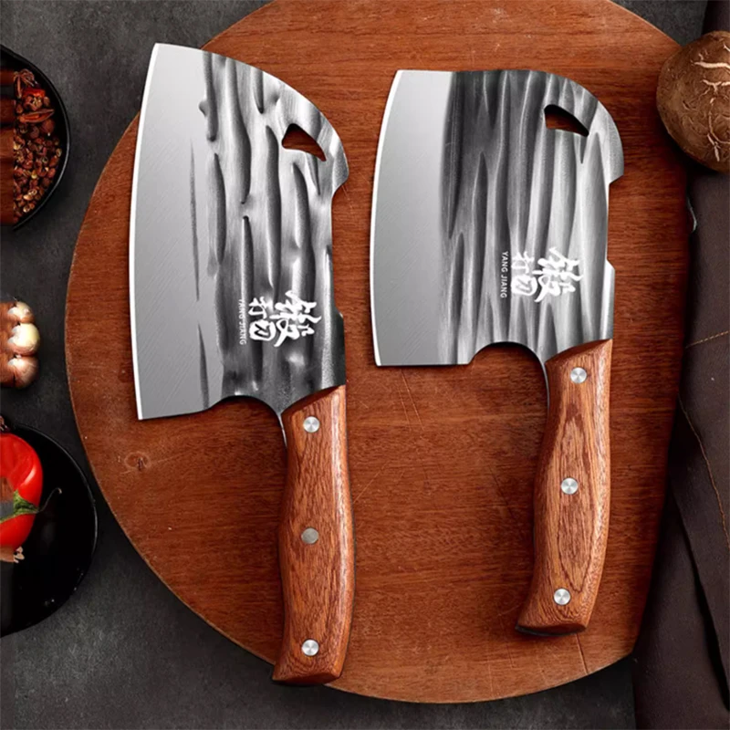

PLYS 7 Inch Kitchen Knife, High Hardness Sharp Kitchen Meat Cleaver, Stainless Steel Forged Slicing Knife
