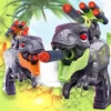 Dinosaur EVA Suction Cup Soft Bullet Gun Toy, Aerodynamic Dual Ballistic Launcher For 8+ Some Accessories Random 1