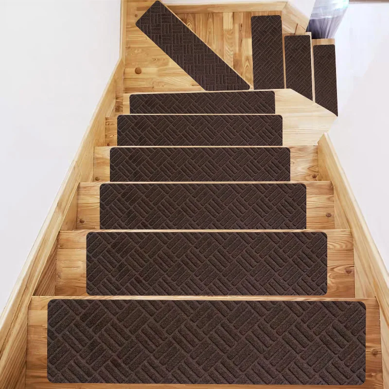 Lärm reduzieren Treppen matten selbst klebende rutsch feste Boden matte  Tritt treppe stumm Teppich Schutz boden Teppich wasch bare Heim matte -  AliExpress