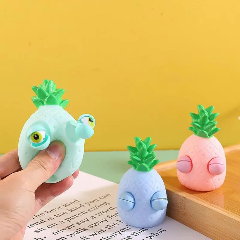 

Funny Pineapple Squeeze Ball Creative Simulation Decompressions Stress Reliever Fidget Sensory Toys For Children Birthday Gift