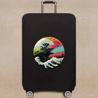 Luggage protective cover Travel Accessories Luggage Case Cover 18-32 Inch Wave Pattern Series Trolley Case Elastic Cover 6