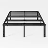 20 Inch Queen Size Bed Frame, Tall Metal Platform Base with Large Storage Space, Heavy Duty Steel Slats, Easy Assembly 1