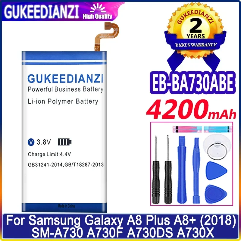 

4200mAh EB-BA730ABE Mobile Phone Replacement Battery For Samsung Galaxy A8 Plus A8+ (2018) SM-A730 A730F A730DS A730X Bateria