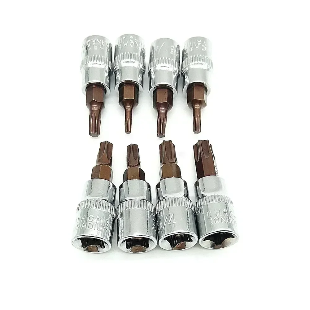 Screwdriver bit 1pc Torx 1/4 inch drive socket ratchet T8 T10 T15 T20 T25 T27 T30 T40