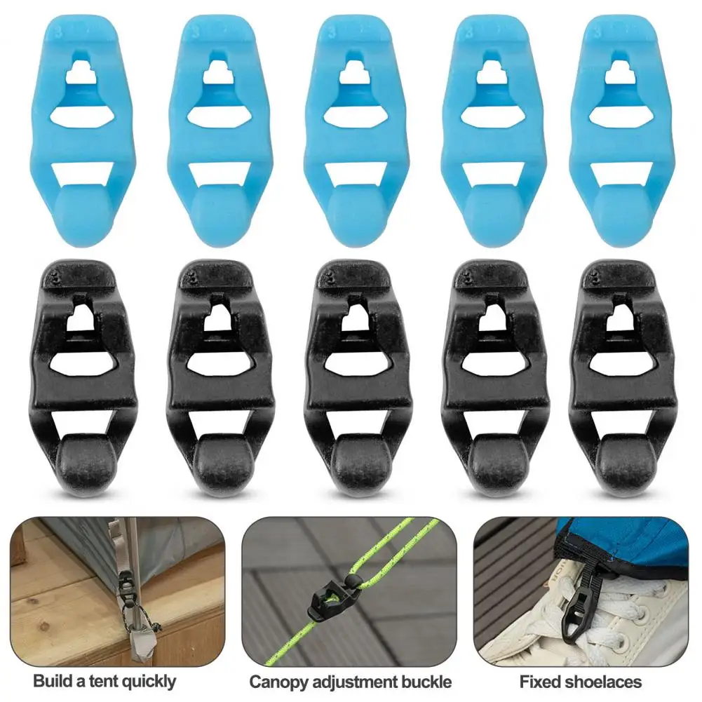 

Strong Wind Rope Fastener Outdoor Camping Hiking Durable Wind Rope Adjuster for Tent Tarp Canopy Shelter 10pcs Wind Rope