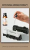 Small Train Aromatherapy Machine Retro Desktop Remote Control Home Bedroom Air Humidifier Creative Hydrator USB Plug-in 6