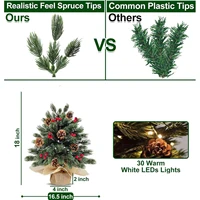 Desktop Christmas Tree Lifelike Artificial Christmas Tree Christmas Decoration Desktop Home Interior Decoration 6