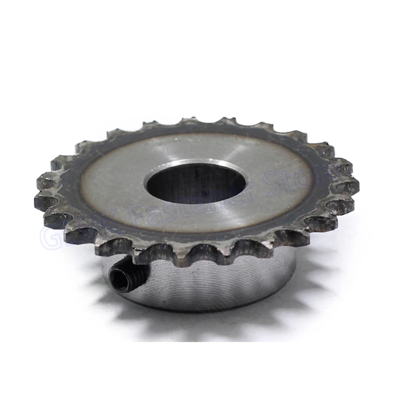 산업용 스프로킷 휠 M5 나사 구멍 모터 체인 드라이브 스프로킷 피치 6.35mm, 10 - 25 톱니 04C 체인 기어 45 스틸, 1 개