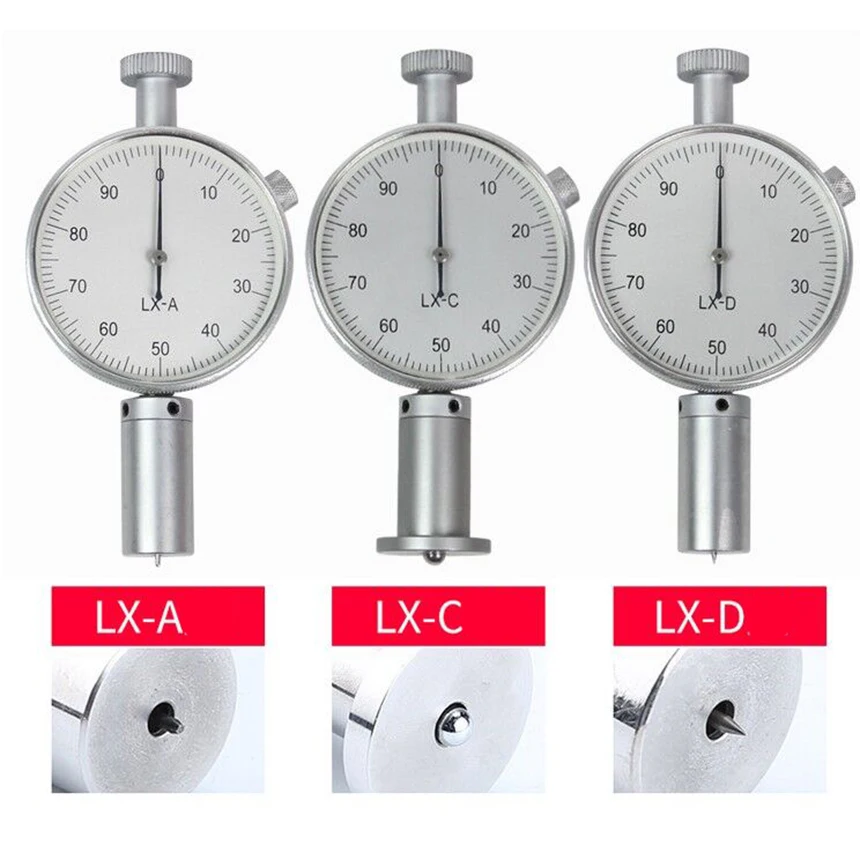 Hardness Tester Digital display extended pointer rubber hardness tester LX-A/C/D Shore hardness tester portable high precision