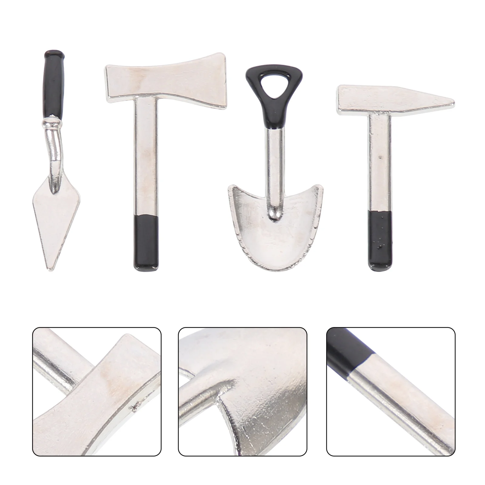 

4 Pcs Dollhouse Tools Kid Outdoor Toys Ornament Mini Landscape Adornments Model