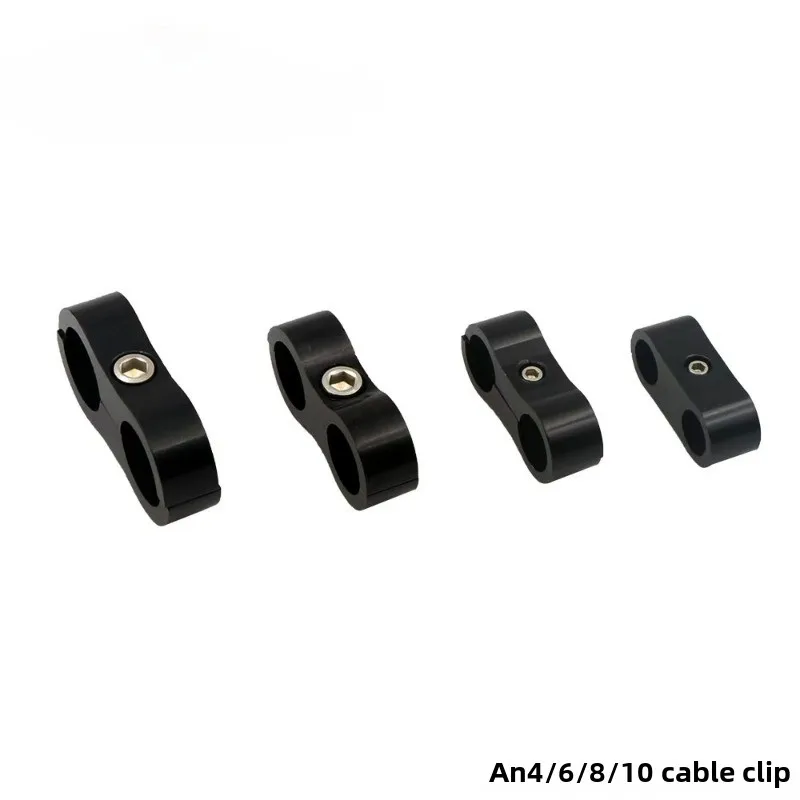 Hose Clamps AN4 AN6 AN8 AN10 AN12 Braided Rubber Hose Line Aluminum Anodized Line Separator Divider Clamp Kit Black Blue
