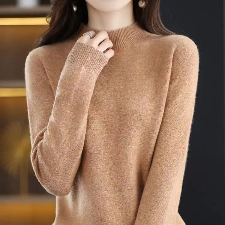 

Autumn And Winter Fashion New Women's Knitwear Korean Pullover Plain Loose Thick For Women High Quality sweater C184