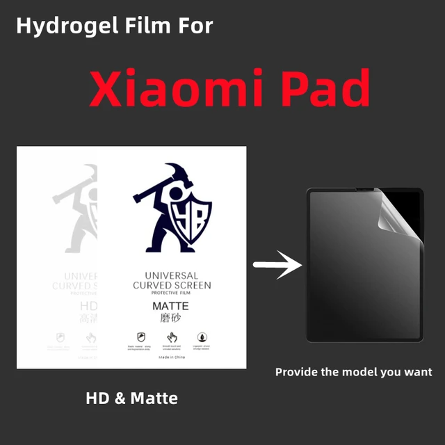 1-3PCS Hydrogel Film For Xiaomi Mi Pad 5 6 Pro Xiaomi Pad 6 Screen  Protector Tablet Protective Film on Xiaomi Redmi Pad No Glass - AliExpress