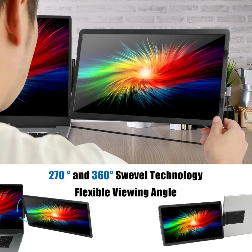 

14.1-inch Practical Screen Monitor Easy to Use Mini Laptop Phone Portable Display Monitor Portable Monitor Extend Screen