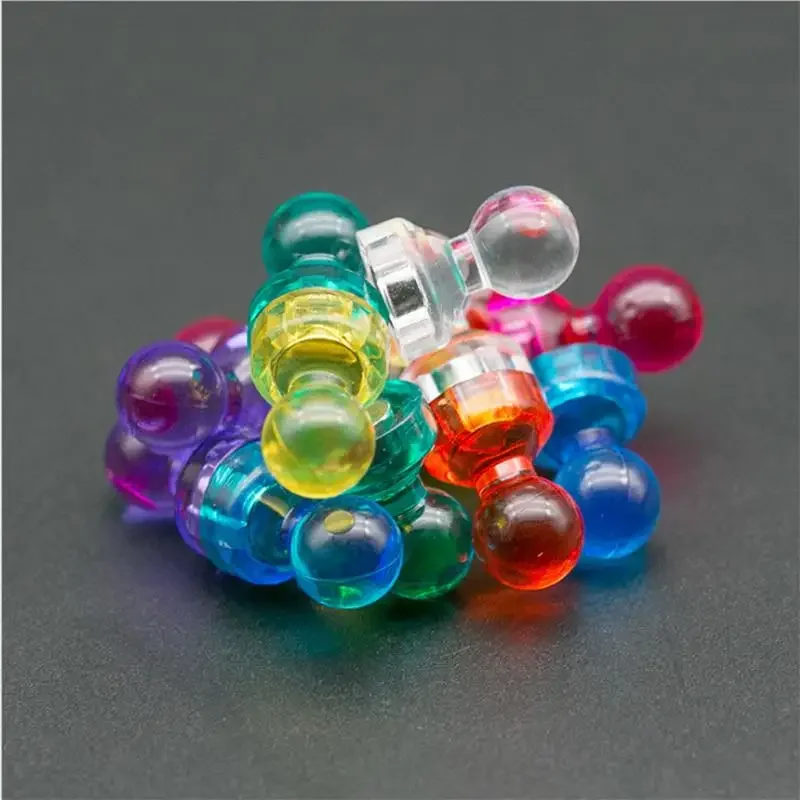 Colorful Magentic Pushpins Strong Magnet Fridge Push Pin Sticker Whiteboard Map Magnet Push Pin Home Office Supplies Wholesale