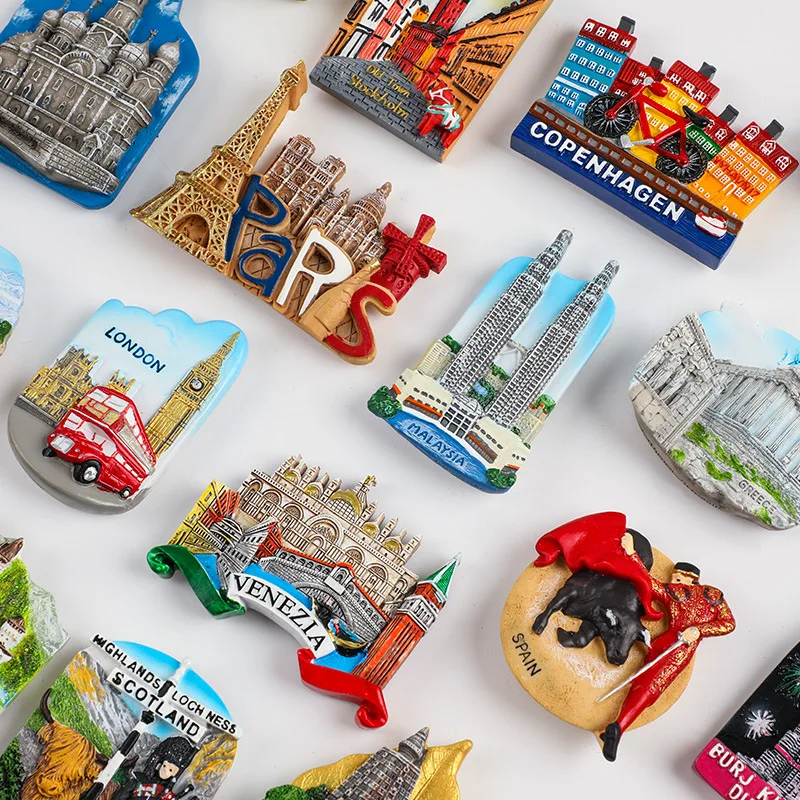 Spain Madrid Tourist Travel Souvenir 3D Resin Fridge Magnet Craft GIFT IDEA-in Fridge Magnets