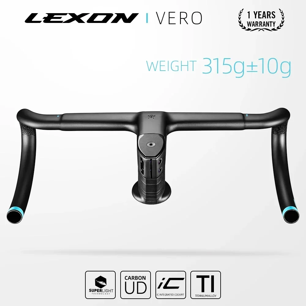 

LEXON VERO Road Handlebar Bent Bar Integrated Full Inner Cable Carbon Bicycle Handlebars 28.6mm Ultralight Bike Handlebars Parts