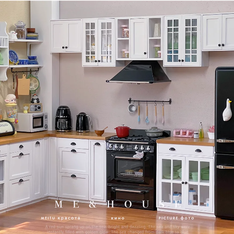 1/6 Doll House Model Furniture Accessories Kitchen Cupboard Sink Cabinet Operation Table Bar Bjd Ob11 Gsc Blyth Lol Miniatures sink cabinet sonoma oak 80x38 5x48 cm chipboard