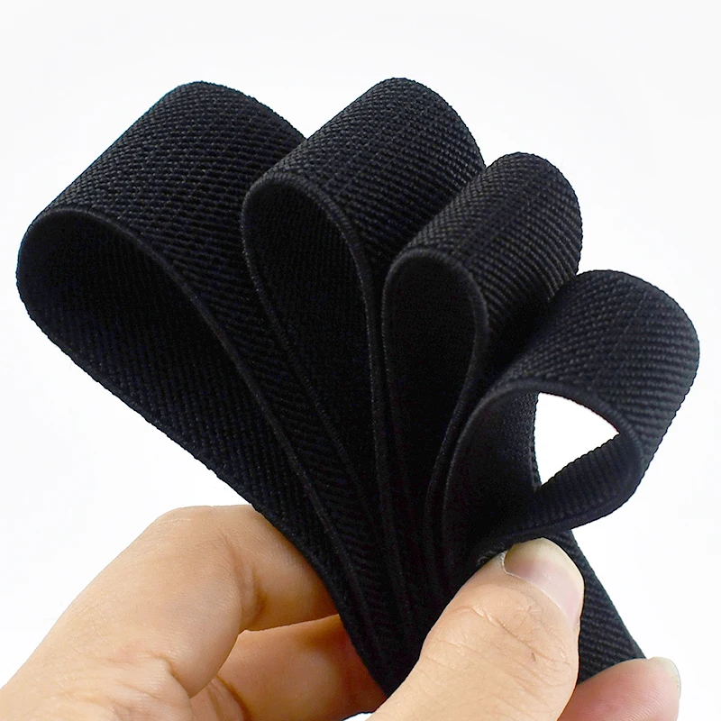 Nastro Elastico Banda Elastica 10mm 100 Yards - Rotolo Elastico Nero Per Cucito | Accessori