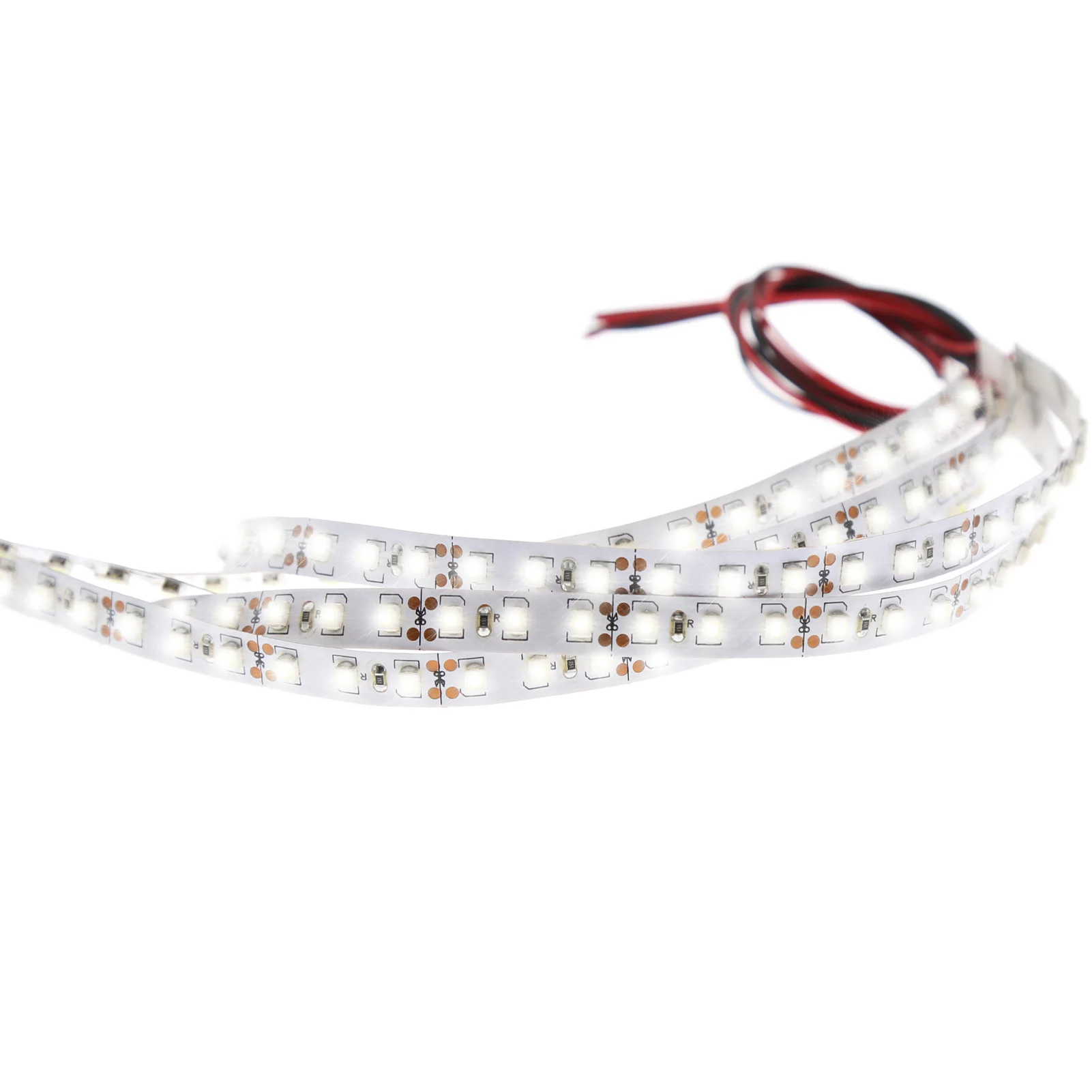 

Evemodel 5pcs Pre-wired SMD LED 3528 Bright White 24-LEDs 20cm Long Light Strip Self-adhesive Flexible Soft DD124W