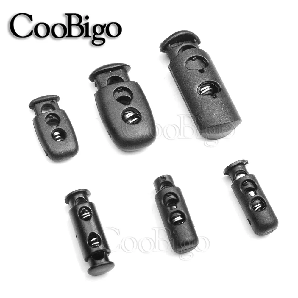 Plastic Spring Clasp Cord Lock Stopper End Toggle Clip Fastener for Clothes Shoes Lace Bungee Elastic Rope Lanyard 10pcs detachable stopper cord lock stopper cord stopper cord lock cord end lock