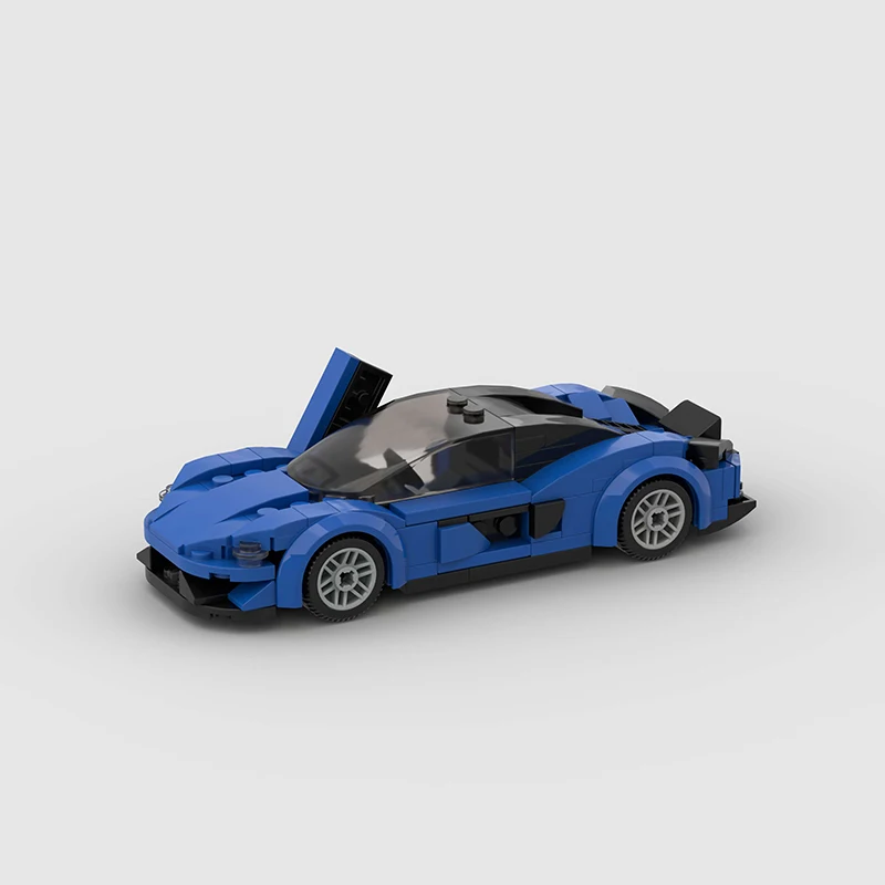 뜨거운 MOC 765lt 도시 속도 레이싱 카 스포츠 빌딩 블록 벽돌 기술 Supercar 레이서 차량 키트 장난감 선물