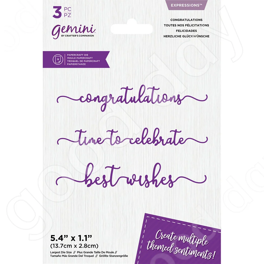 

Congratulations Metal Cutting Dies Scrapbook Diary Decoration Embossing Template Diy Greeting Card Handmade Hot Sale New Arrival