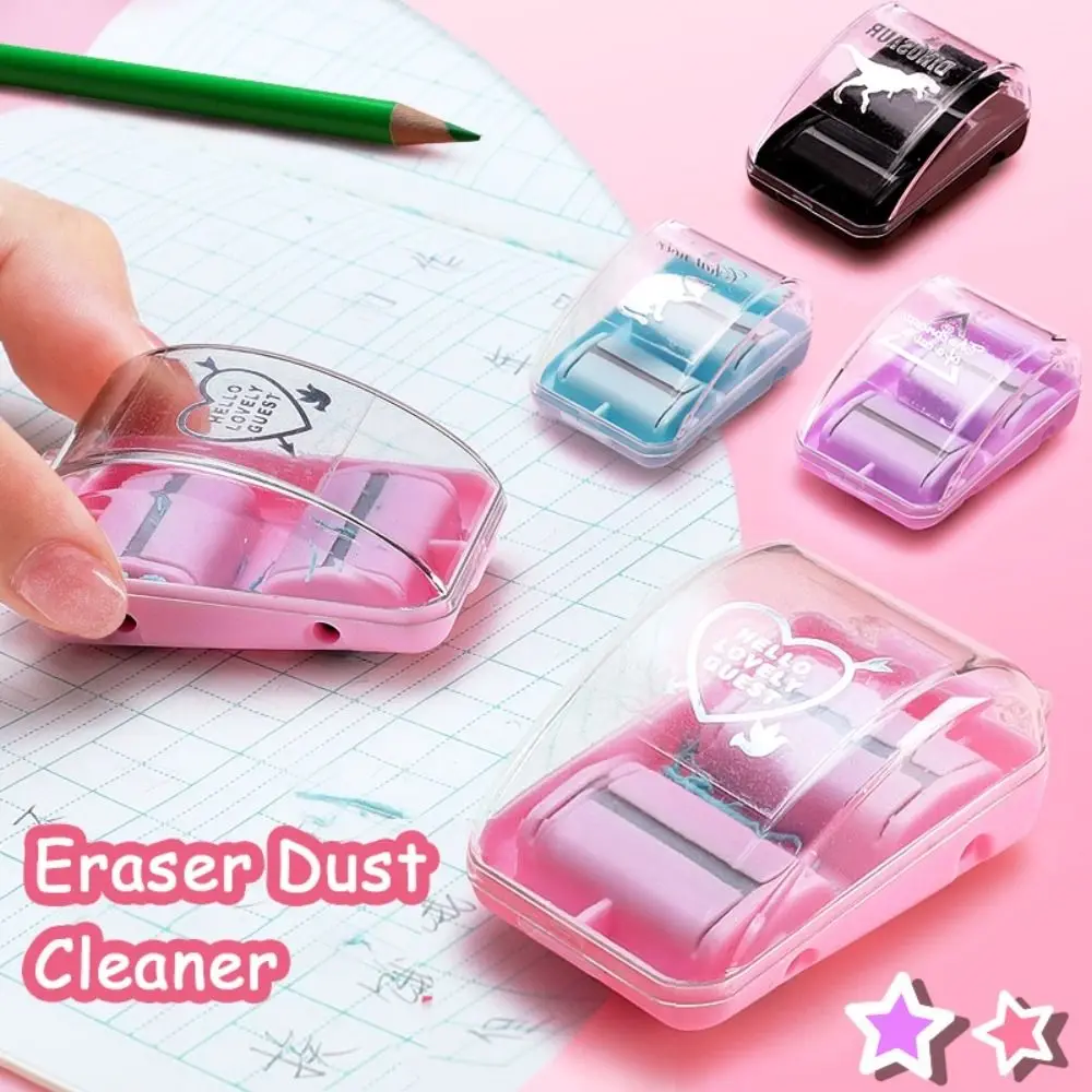 

High Quality Mini Manual Creative Stationery Eraser Crumb Collectors Desktop Vacuum Cleaner Desktop Sweeper Eraser Dust Cleaner