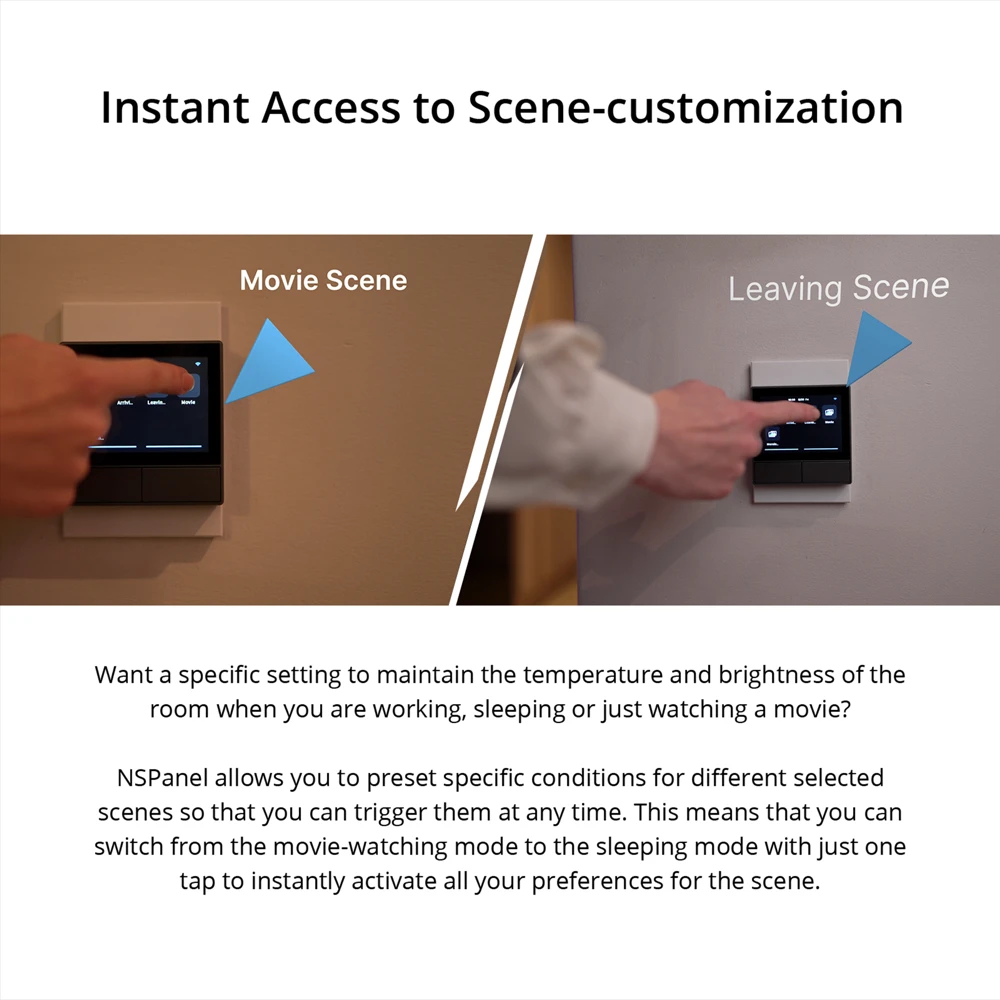SONOFF NSPanel EU/ US WiFi Smart Scene Switch Thermostat Temperature All-in-One Control Smart Home Touch Screen Work with Alexa smart switch