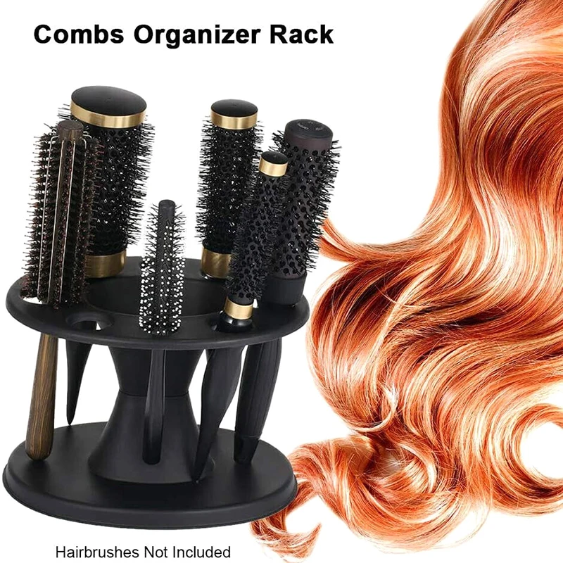 Description Picture 2 of item1Pcs Salon Barber Comb PP Storage Stand For Hairdressing Combs Brushes Scissors Iron Roll Organizer Rack Hair Styling Holder