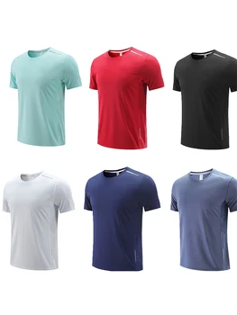 Camisetas coolmax para hombre Camiseta dry fit neutral deportiva de manga corta Ajuste slim sin costuras Elástica R307 1
