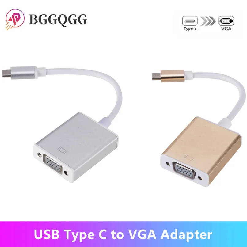 USBCToVGAAdapterUSB31TypeCMaleToFemaleVGAConverterCable