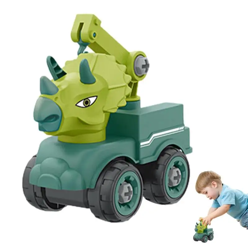 Take-Apart Dinosaur Construction Car Toy Take Apart Construction Vehicle Toys Learning Educational Building Construction Sets